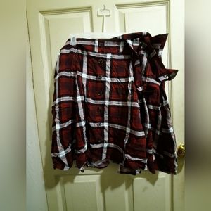 Torrid Plaid Skirt With Suspenders